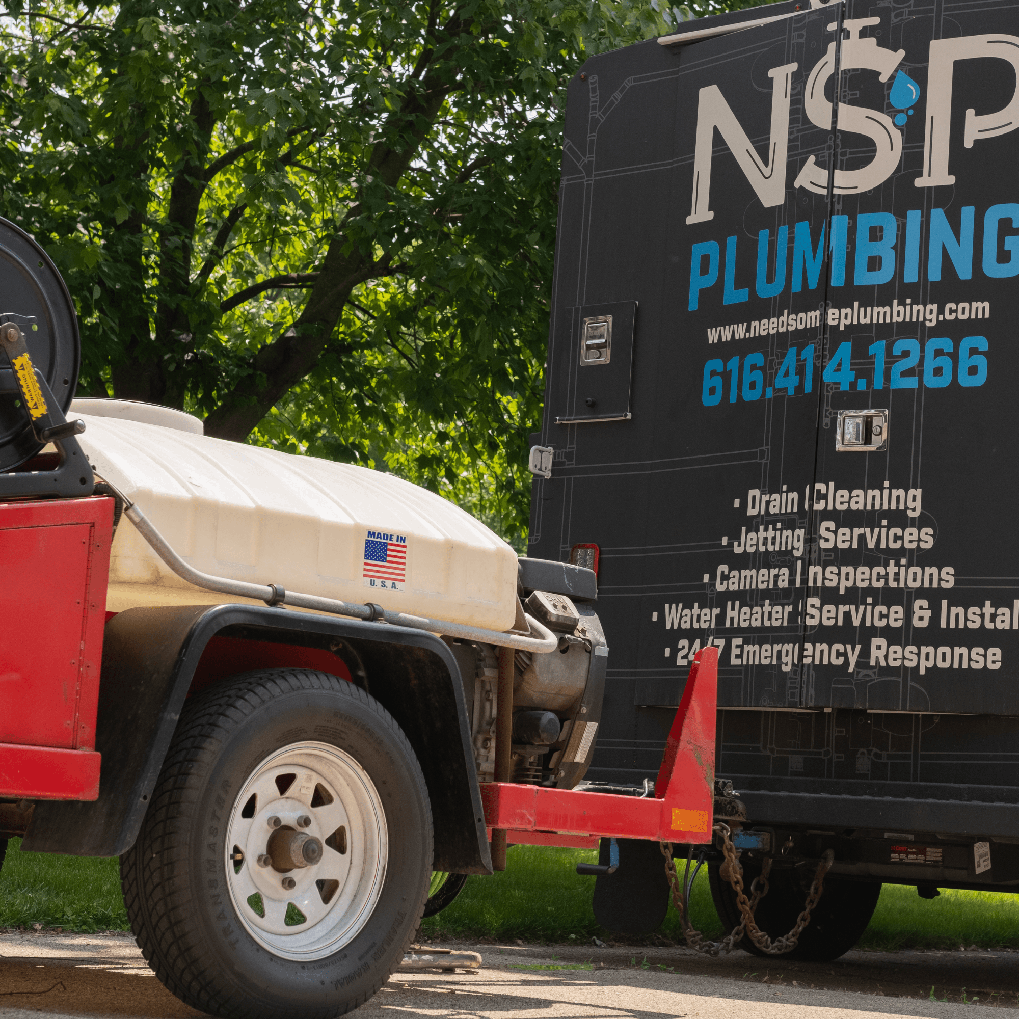 NSP Plumbing hydro jetting drain cleaning service